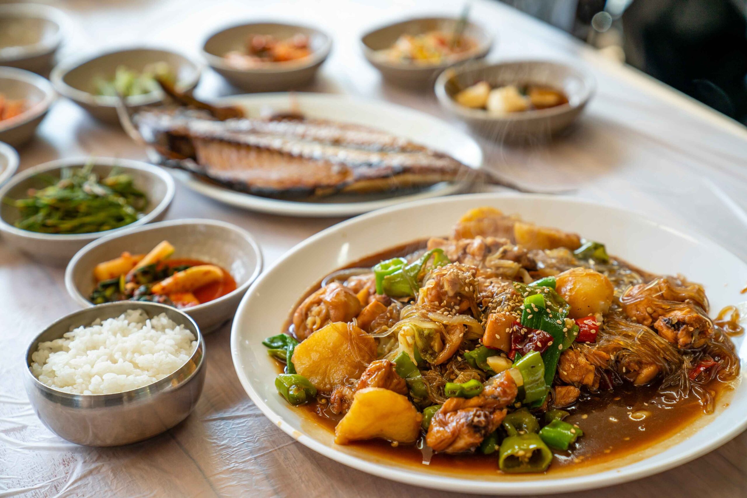 안동찜닭 한 상